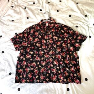 Floral button up